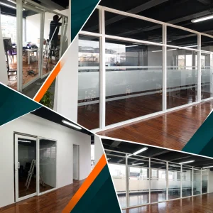 Adecuación e instalación de elementos de aluminio, vidrio y estructuras metálicas para la AZLM