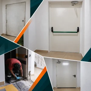 Instalación de puertas cortafuego RF60 — Edificio El Comercio